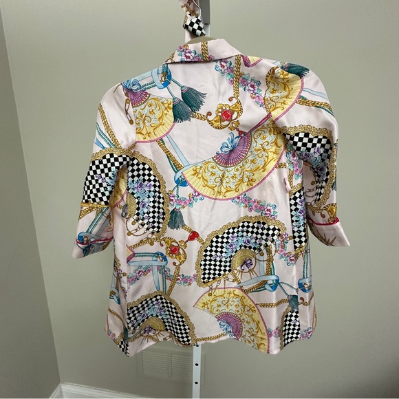VERSACE KIDS SILK BLOUSE SIZE 6 - Picture 4 of 4